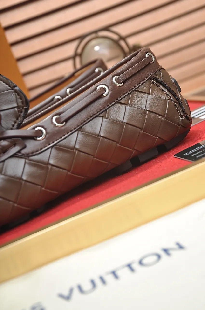 Men's Men's Shoes💰420💶【GUCCI】 (High-end Niuli) New 🍀Gucci*——Gucci Doudou Shoes! Made of imported original cowhide, the inner top layer is comfortable cowhide lining! Original wear-resistant rubber outsole! High quality products! Code number 38-44!